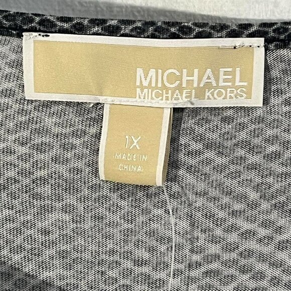 Michael‎ Michael Kors Y2k 2000s Long Sleeve Blouse Animal Print - Picture 5 of 6